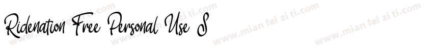 Ridenation Free Personal Use Scrip字体转换